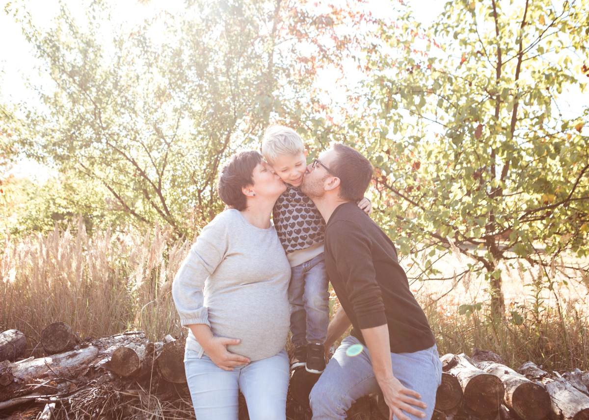 Familienfotos in der Schwangerschaft