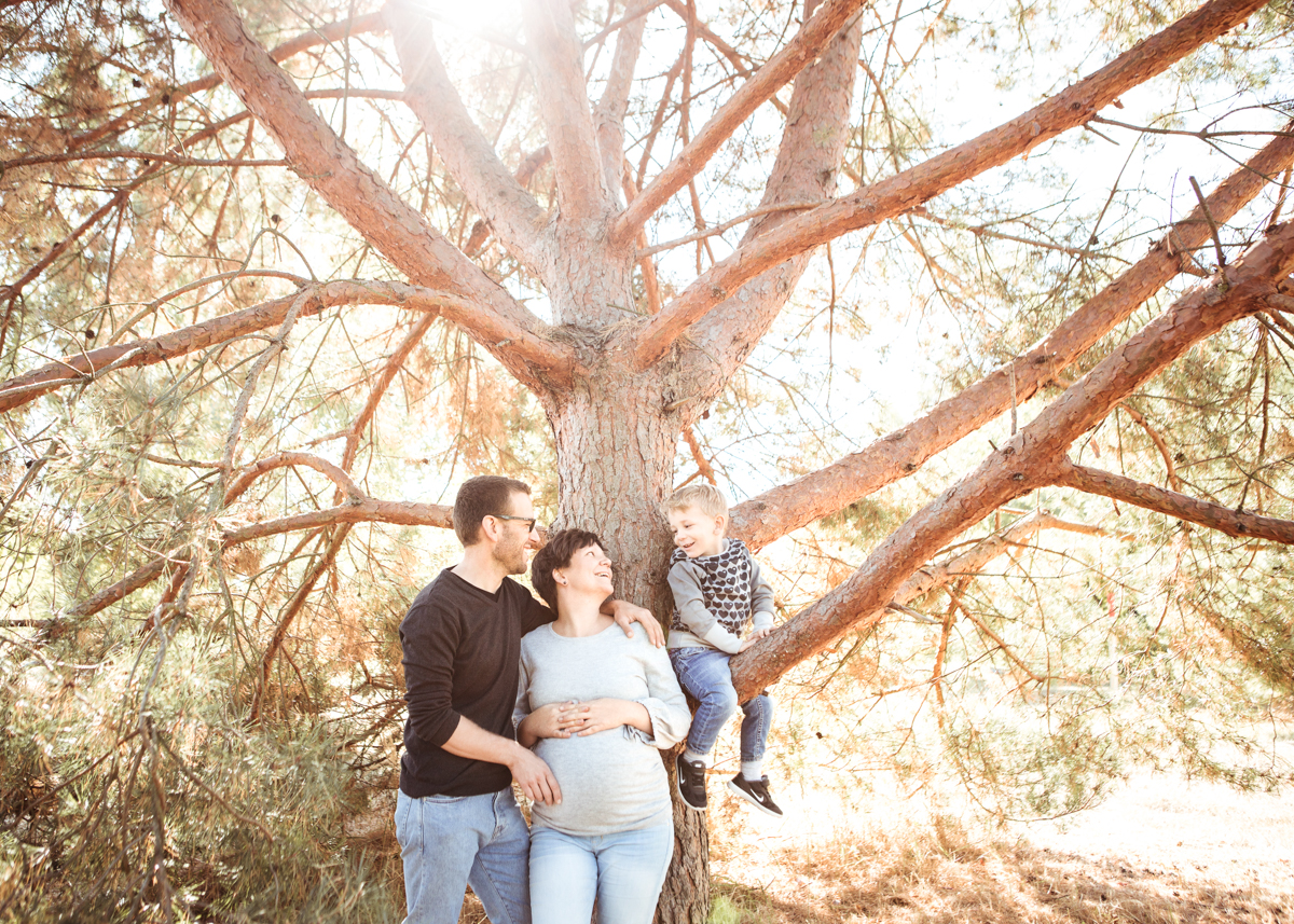 Familienfotos in der Schwangerschaft