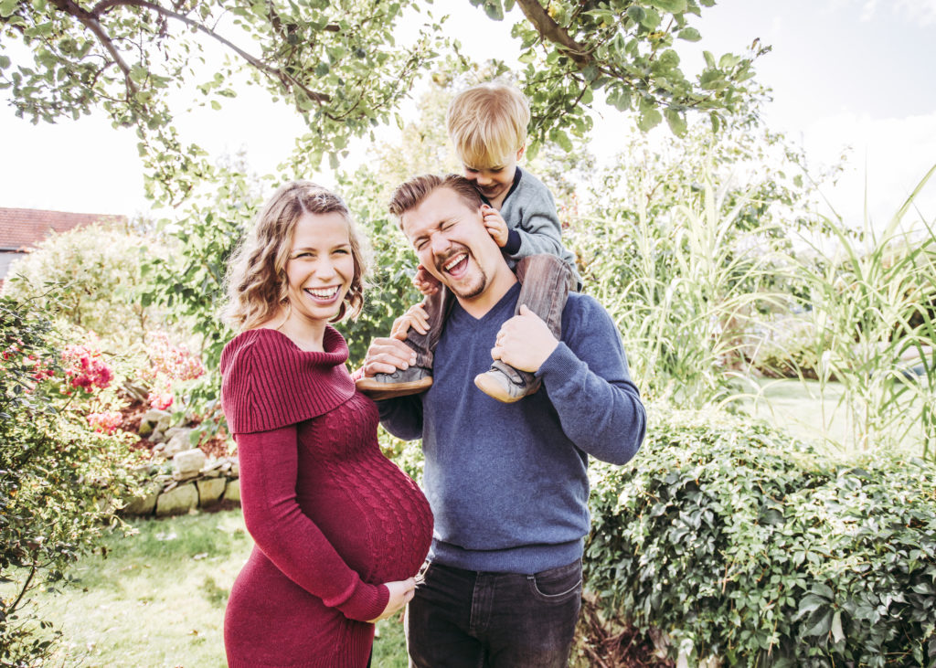 Schwangerschaftsfotos mit Familie